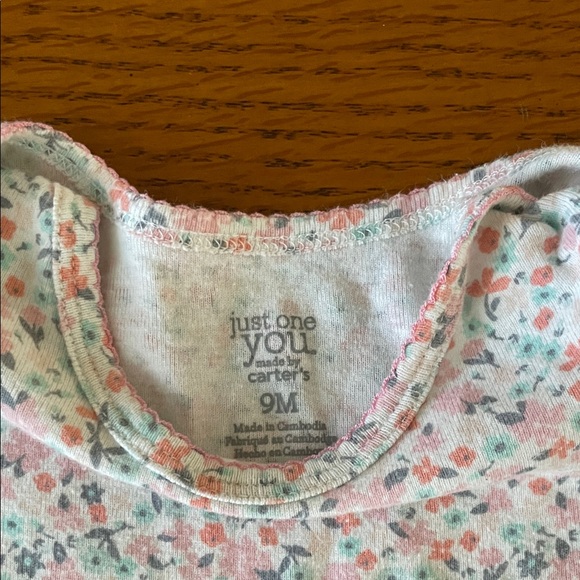 3 Girls 9M Floral Kids One Pieces Set Short Sleeved - Picture 3 of 7